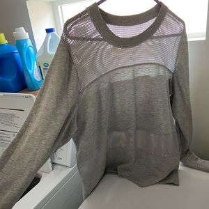 Long Sleeve Shirt with Mesh Detailing